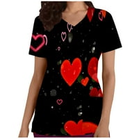 Vrhovi pilinga, Ženski pilingi, radne uniforme za medicinske sestre, majice kratkih rukava i majice u obliku srca
