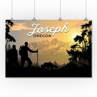 Joseph, Oregon, turisti i zalazak sunca