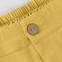 Modne ženske hlače u donjem rublju, obične Ležerne hlače, široke ravne hlače visokog struka, na vezanje i džep