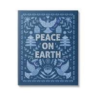 Mir na Zemlji, plavi golubovi, Svečana galerija grafičke umjetnosti, tisak na platnu, zidna umjetnost