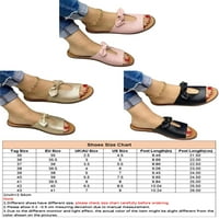 LacyHop ženska sandalaska sandala na dijapozitivima otvorena noga ravne sandale dnevno lagane ljetne papuče udobnost