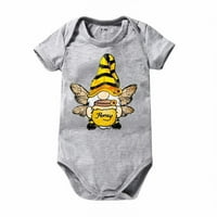 Pokloni za djevojčice jednogodišnjim dječacima i djevojčicama pčelinji festival s printom iz crtića med, odjeća