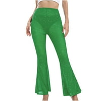 Ženske pantalone u donjem rublju Casual ženske seksi Mrežaste prozirne jednobojne rastezljive hlače Rasprodaje