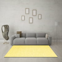 Moderni pravokutni tepisi za sobe u jednobojnoj žutoj boji, 2' 5'