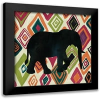 Zaman, Farida Black uokvirena suvremena muzejska umjetnička gravura pod nazivom afrička životinja i dragulj
