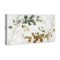 Wynwood Studio cvjetni i botanički zidni umjetnički platno ispisuje 'Zlatni listovi' Domaći dekor, 24 16