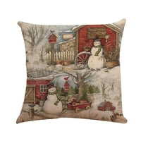 Pamučni jastuk za struk od pamuka, Božićni pokrivač, platneni jastuk za uređenje doma, modna jastučnica za sofu