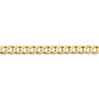 Otvoreni konkavni karatni lanac od žutog zlata od primarnog zlata