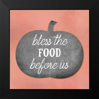 Phillip, Jamie Black Modern Framed muzejski umjetnički tisak pod naslovom - Blagoslovi hranu