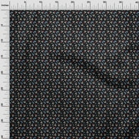 + Crna cvjetna georgette i rajonska tkanina, pribor za prošivanje, tiskana tkanina za šivanje širine dvorišta