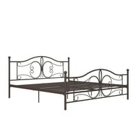 Okvir kreveta s metalnom platformom, a. m. s uzglavljem, a. m. s., Bronca