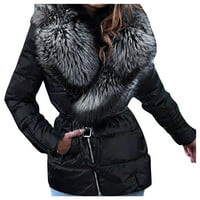 Ženska jakna s jaknom casual jakna kaput zima topli meki modni kaput nadmašuju dame kaput overcoat casual zima