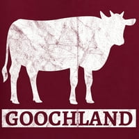 Sjeverno od Richmonda, Goochland, bijela krava, izlizani džep, američki ponos, muška košulja dugih rukava, kestenjasta,