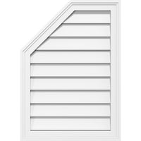 16 W 36 H Pola osmerokuta Gornji lijevi površinski nosač PVC Gable otvor: Funkcionalan, W 2 W 1-1 2 P Brickmould