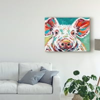 Zaštitni znak likovna umjetnost 'Piggy II' platno umjetnost Carolee Vitelletti