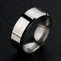 prsten od nehrđajućeg čelika ogledalo svjetlo prst prsten za vjenčanje