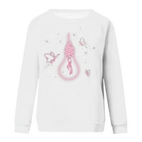 Jesenska Rasprodaja majica s printom za prevenciju raka dojke za žene casual pulover dugih rukava široke udobne