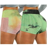 Rasprodaja ženske zgužvane hlače s džepovima He-He rastezljive hlače za trčanje fitness joga biciklističke kratke