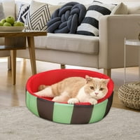 Slatki uzorak lubenice, Okrugli rashladni krevet za mačke i pse, prozračna prostirka fine izrade, udobna za štenad