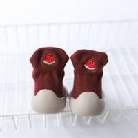 Domaće jednobojne mekane prve hodalice za bebe, Ležerne dječje rastezljive čarape, cipele