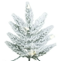 Umjetno božićno drvce od 3 '20 snježno Alpsko drvce sa LED toplim bijelim svjetlima