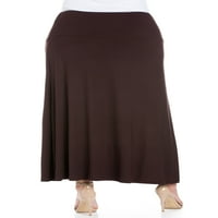 Ženska plus veličina udobnost Odjeća Udobno odgovara elastičnom struku plus maxi suknja veličine