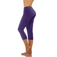 Plus veličina Ženske hlače modni povremene žene solidne raspona dame visoki struk široke hlače za noge joge hlače