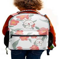 Anime crtani školski ruksak za zeca za učenika osnovne škole, slatki cvjetni ruksak U Stilu Kavaja za učenika