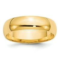Remen od pravog žutog zlata od 14 karata, veličina 7; za odrasle i tinejdžere; za žene i muškarce