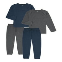 Pletene majice i hlače od dresa za dječake od 4 komada, 4 veličine i haskiji