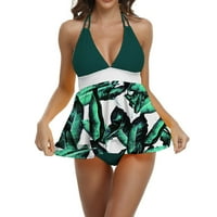 Ženski kupaći kostimi Odjeća Za plažu bez rukava s dva lista vrući kupaći kostimi tankini Bikini Setovi za žene