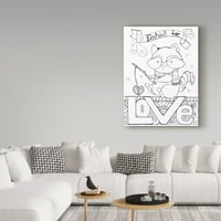 Zaštitni znak likovna umjetnost 'Ribolov za ljubav' platna umjetnost Valarie Wade
