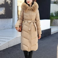 Ženski casual jednobojni kaput jakna s džepom s kapuljačom reverzibilna odjeća džep s patentnim zatvaračem kaput