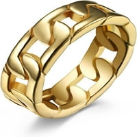 Par ring cuba link hip hop muškarci i žene hladne svijetle sjajne prst prsten nakit dar-bluk 8