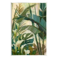 Tropska biljka iz džungle ostavlja botaničku i cvjetnu grafičku umjetnost bez prehrambenog umjetničkog tiskanog