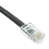CABLESHOLESALE 10X6- CAT5E Black Ethernet Patch noga bez kabela