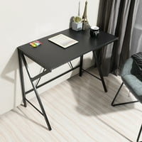 Stol za mali prostor, završni stol za igraći stol u modernom jednostavnom stilu, smeđe-bijeli