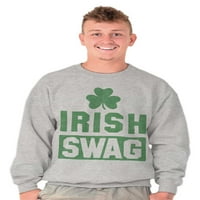Irski swag St Patrick's Dan Shamrock dukserica za muškarce ili žene Brisco Brands 5x