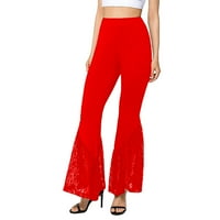 Dame Sweatpants Solid Color Yoga odjeća za žene trening trendi teretane hlače Flare Usklađene hlače casual rastezljiva