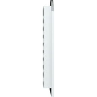 Ekena Millwork 12 W 16 H Arch Top Gable Vent Funkcionalni, PVC Gable Oblud s 1 4 Flat Trim okvir