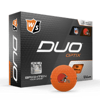 Wilson Staff Duo Opti NFL Golf Balls Orange, Cleveland Browns