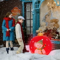 Dekoracija > Božićni ukrasi vanjski Božićni napuhani ukrašeni balon divovska Božićna napuhana kugla ukrasi za