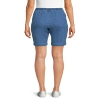 Ženske elastične kratke hlače od 2 džepa dostupne u minijaturnoj veličini