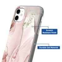 onn. Futrola za telefon za iPhone iPhone XR - ružičasti mramor