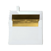 Lukper Omotnice za pozivnice za pilinge i tisak, 1 2, lb. bijela s zlatnim oblogom, pakiranje
