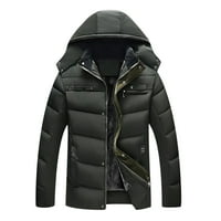 Lovskoo Man's's kapuljača otporna na vodu, jaknu jesen i zimsko vrijeme zadebljanja plus pahuljica pamučna jakna