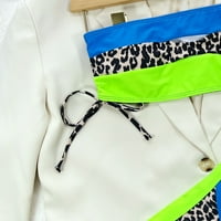 Europski i američki novi leopard šivanje gornjih kravata bikini razdvojeni kupaći kostim