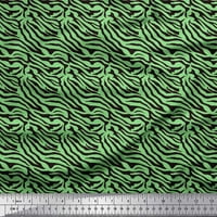 Zelena pamučna tkanina od batista od tkanine od tigrove kože širine dvorišta