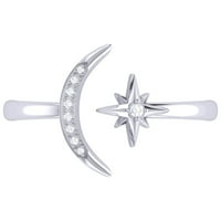 Ženski prsten od prirodnog dijamanta u alternativama-Dostupan u srebrnim prstenovima za svečane prigode i vjenčanja