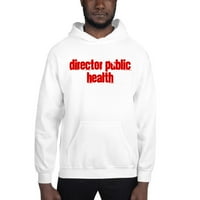 Direktor javnog zdravstva, pulover s kapuljačom s kapuljače iz mn